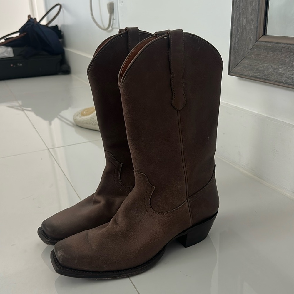 Cleo + Wolf Ivy Womens Brown Leather Western Boots